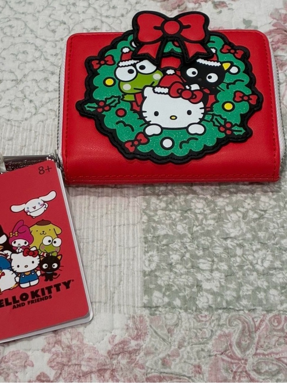 Sanrio Red Hello Kitty & Friends Christmas Wreath Wallet